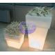 LLDPE Plastic LED Square Garden Pots And Planters By Precision Rotational Molding