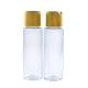 Hot selling natural clear PET plastic lotion pump bottle with bamboo cap  200ml