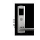 Keyless Electronic Hotel Door Lock Silver 92.5mm Center Distance Lock Body