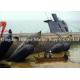 Floating Pontoon Boat Salvage Airbags , Underwater Engineering Marine Rubber Airbag
