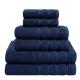 Antimicrobial 6-Piece Towel Sets 2024 Design for Customized Color Luxury White Bath Towels