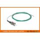 Fiber Optic Pigtail Jumper ST Mulitmode SX 0.9mm Aqua OM3 10 Gigabit Optical Cable