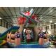 Big Inflatable Mushroom Jumping House With Slide 7-15 Children Capacity