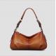 Womens Bags Genuine Leather Brown Hobos Shoulder Bags Soft Travel Bags