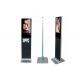 Floor Standing Commercial LCD Advertising Video Display With Brochure Holder