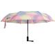 Double Fiberglass Ribs Dia 93cm Foldable Umbrella