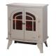 Beige White Electric Wood Burner Fireplace TNP-2008S-C2 With High Efficiency
