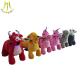 Hansel  rechargeable battery operated coin operated stuffed rides on unicorn motorized plush animal