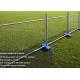 3mm / 3.5mm Welding Temporary Fence Panels For Super Markets