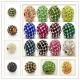 10mm Rhinestone Multicolor Shamballa Crystal Alloy Pave Beads For Decoration