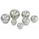 7 Piece Garden Sphere Solid Metal Ball 2 3/8 - 4 3/4 Mirror Polished Silver