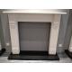 Carved British Style Indoor Limestone Fireplace Surround