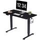 25 mm/s Height Adjustable Black Metal Ergonomic Gaming Desk for Computer and Office