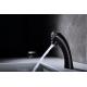 Contemporary Bathroom Basin Faucets 1/2 Hose Matte Black Finish