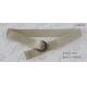 Solid Beige Polyester Kids Web Belt With Folded Tip And Double D Rings