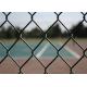 Residential 3.0mm Black PVC Diamond Chain Link Fence 10-30m For School Playground