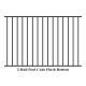 2 rails top and bottom flush upright rails powder coated pool fencing panels 1250mm x 2300mm spacing 90mm