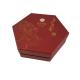 Hexagon Shape Box Food Packing Paper Box Red Color Customized Design Logo Printing Rigid Cardboard Material Boxes
