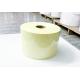 Self Adhesive Sticker Paper Roll  50 transparent PET acrylic adhesive 140 yellow