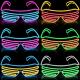 Shutter Shades Light Up LED Glasses With Cold Light Glowing In The Dark