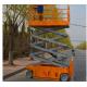 Steel Mini Scissor Lift Extendable Orange Hydraulic Scissor Lift Table
