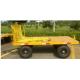 2T Front Rail Vehicle Loading Trolley , Airport Baggage Equipment Easy Operation