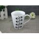 11OZ White Porcelain Coffee Mugs Decal Printing Dishwasher and Microwave Safe