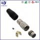 HR25 12pin Cable Plugs Solder Connector For Industrial Camera Wire Harness