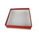 Foldable Cardboard Box Double Layers Paper Material Red Color Printed Corrugated Box Packaging