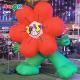 Customized Giant Lighting Inflatable Rich Flower For Advertising Decoration