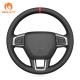 DIY vegan leather steering wheel cover for Land Rover Discovery Sport L550 2015-2019