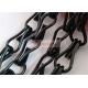 2.0x12x24mm Aluminum Alloy Chain Link Fly Curtain Black Color For Windows Or Doors