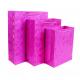 30gsm-160gsm Rose Pink Blue Glitter Gift Bags For Supermarket