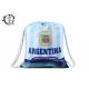 Argentina Sports Shoulder Printed Drawstring Backpack Bag Large Size