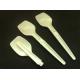 white color plastic folding scoop disposable spoon for ice cream