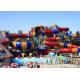 Outdoor Giant Water Slide Tantrum Valley Space Bowl Colorful FRP Slide