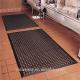 Anti-slip black rubber hole floor mat