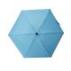 19 Inch Light Ladies Compact Umbrella Blue Color Rubber Coating Plastic Handle