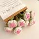Handmade Crochet Gradient Rose Artificial Flowers, Floral Decor, Hyper-Realistic Blooms for Festive Gifting