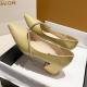 Elegant Office Spring Pointed Single Ladies Casual Leather Shoes 4cm Square Heel