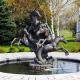 BLVE Life Size Fishtail Horse Bronze Pool Water Fountain Metal Animal Yard Fountains Home Outdoor Garden Decorative