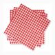 Plaid Pattern Paper Tissue Napkins For Lunch Kitchen Household