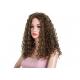 Natural Color Virgin Hair Full Lace Wigs African Black Small Roll Explosion Head
