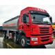 28000 - 35000 Liters Oil Tanker Truck 4 Axles Aluminium Alloy Material