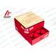 2.0mm Grey Cardboard Decorative Paper Boxes , Sturdy Stackable Gift Packing Boxes