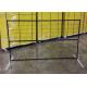 9.5ft Length Removable Metal Fence , Powder Coated Temporary Construction Fence