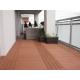 Brown Environmental WPC Decking Flooring Anti-slide Engineered For Corridor