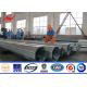 Customized Round High Voltage Steel Tubular Pole With Cross Arm ISO9001:2008