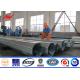 Galvanized steel transmission pole 11m Height 8 sides Sections