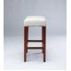 10kgs Gray Leather Counter Height Stools / H66.5cm Leather Kitchen Stools